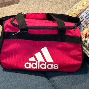 Adidas Vibrant Pink and Black Sports Bag